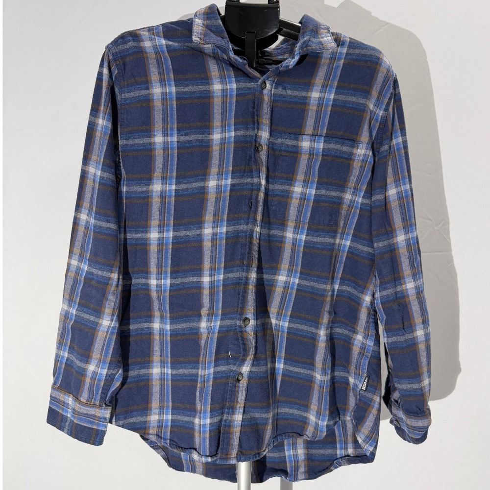Eddie Bauer Mens Plaid Flannel Shirt XL Long Sleeve Casual Button Down